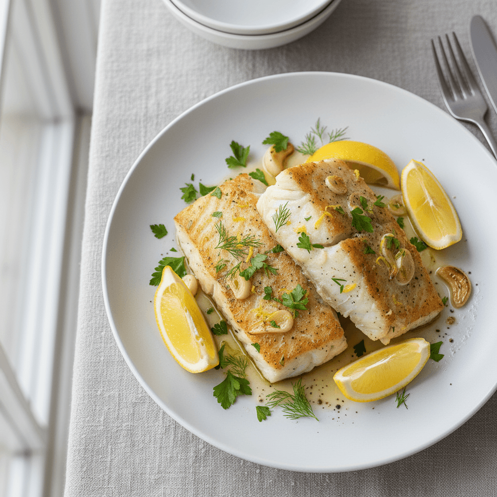 Lemon Herb Roasted Cod