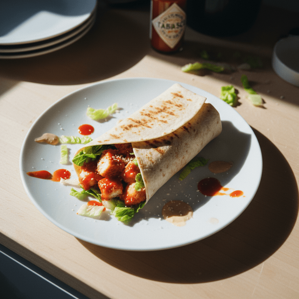 Spicy Chicken Caesar Wrap