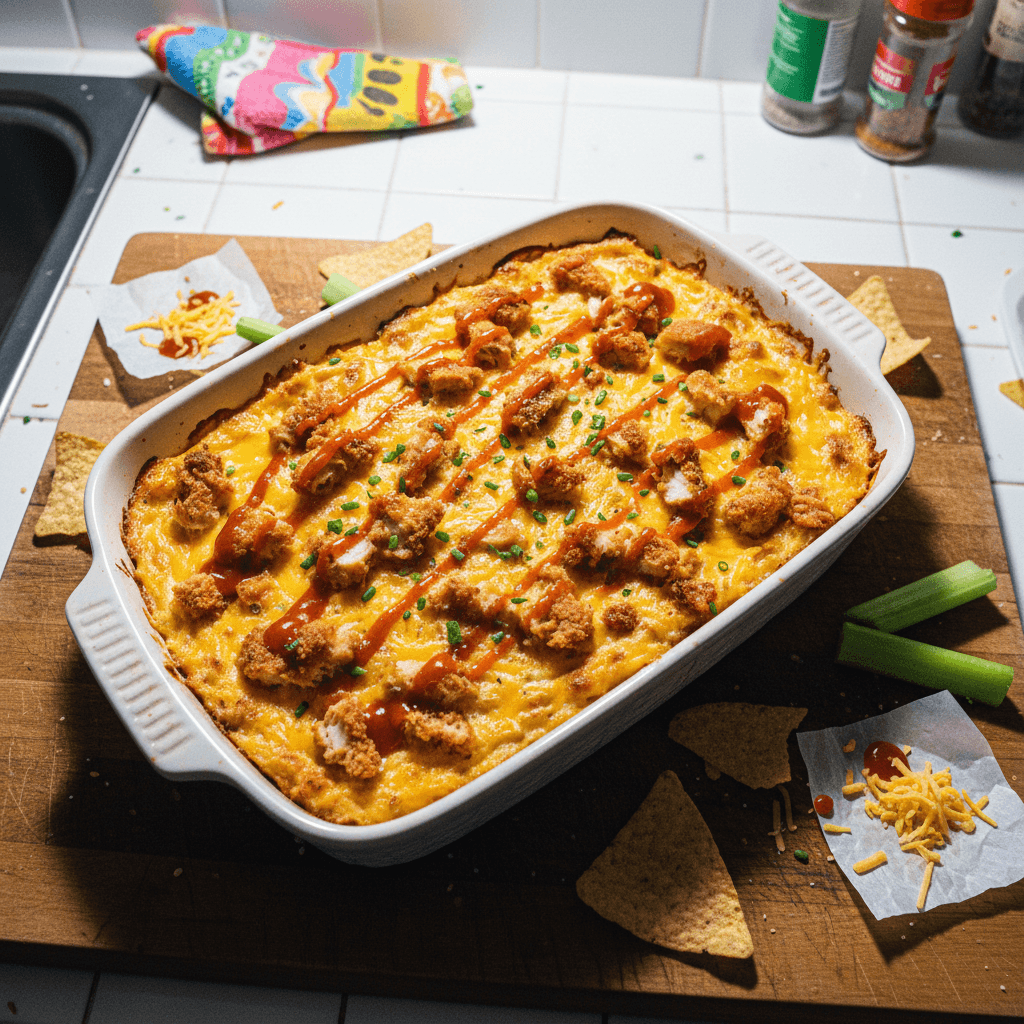 Hot Honey Ranch Buffalo Chicken Dip