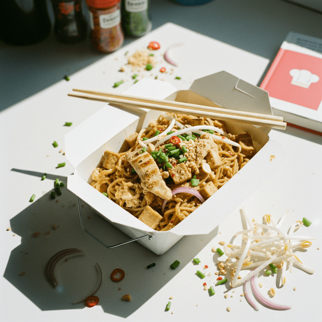 High Protein Chicken Pad Thai