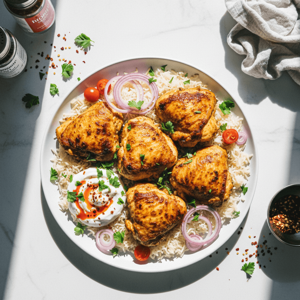 Shawarma-Inspired Meal Prep Chicken Thighs