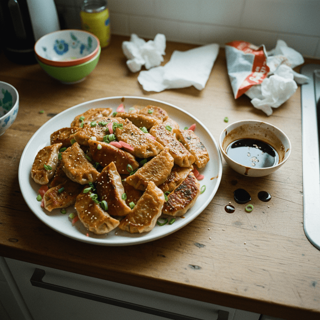 Crispy Pork and Ginger Dumplings