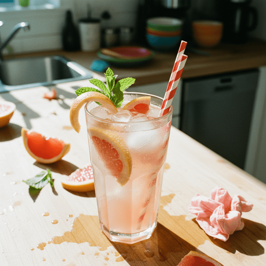 Alcohol-Free Pink Grapefruit Cooler