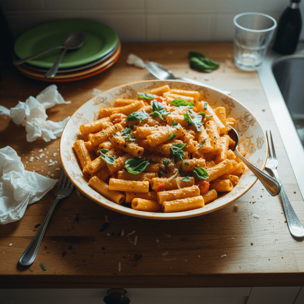 The BEST Spicy Rigatoni