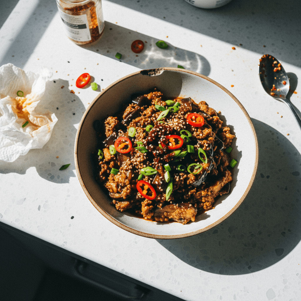 Eggplant & Tofu Mince