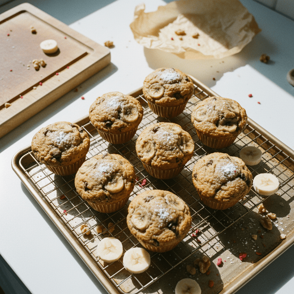 Banana Bread Protein Muffins