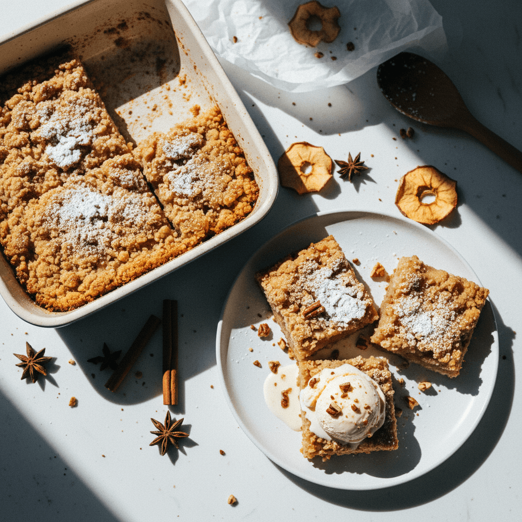Spiced Apple Crumble Bars