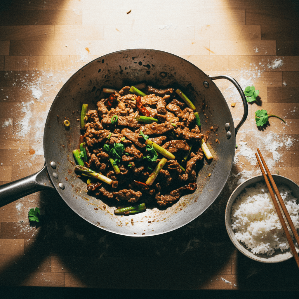 Wok-Fired Mongolian Beef: The Wolf's Way!