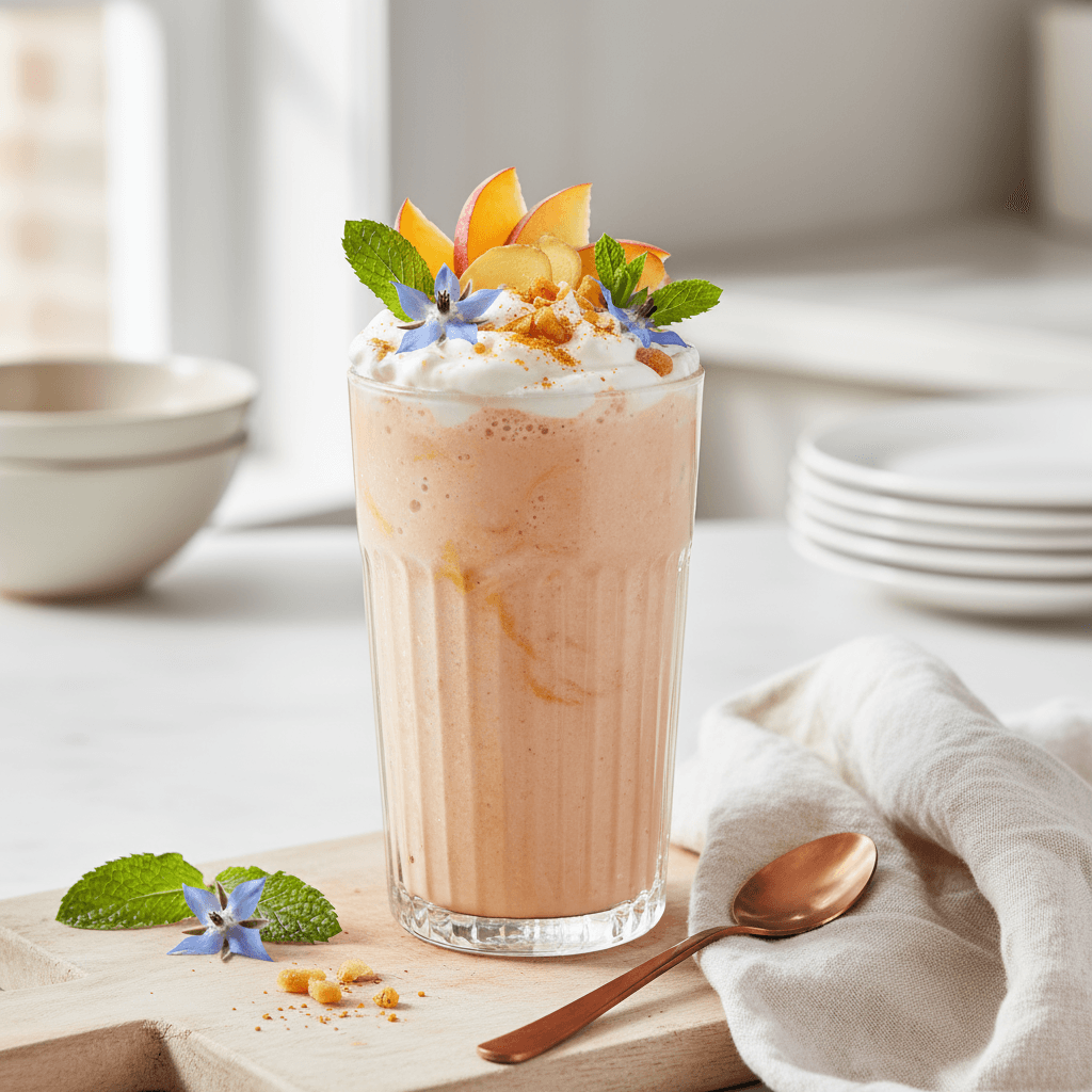 Peach Ginger Immune Boost Smoothie