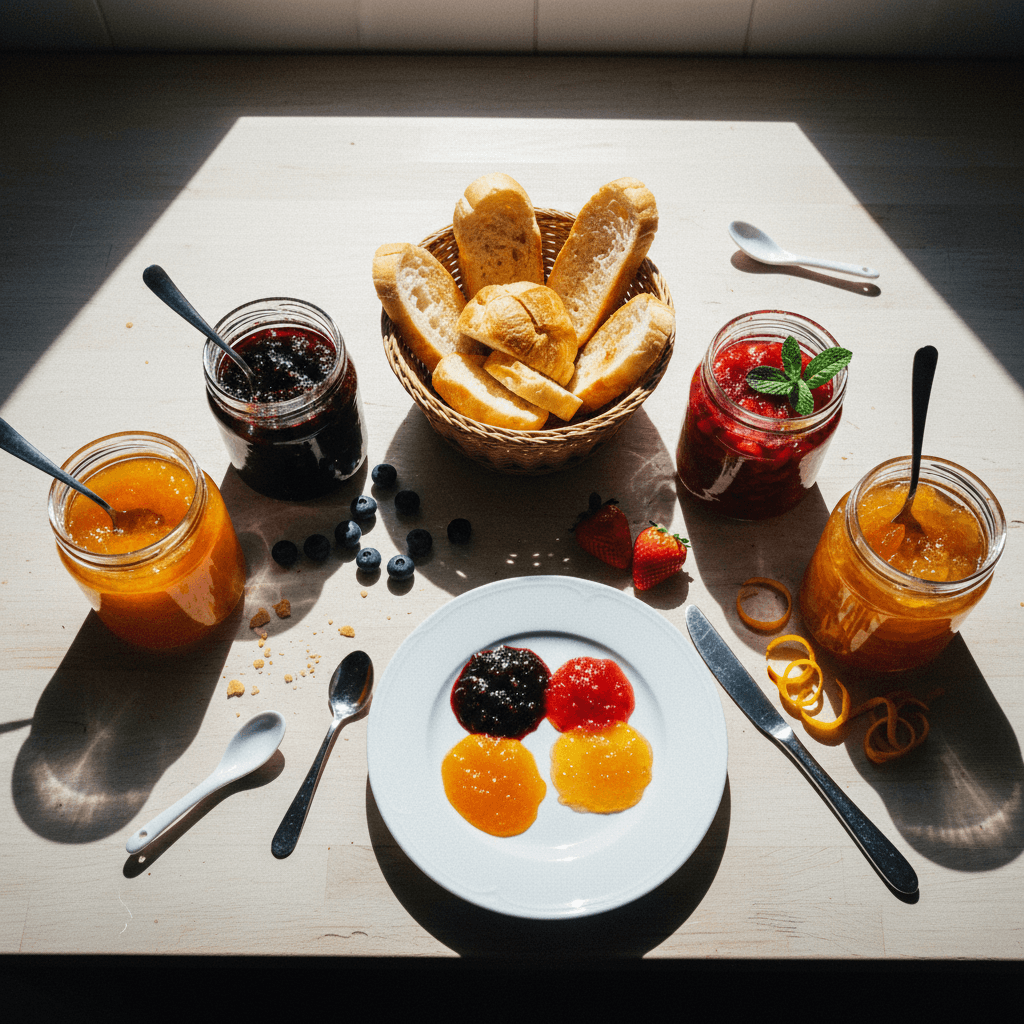 Assorted Fruit Jams and Marmalade