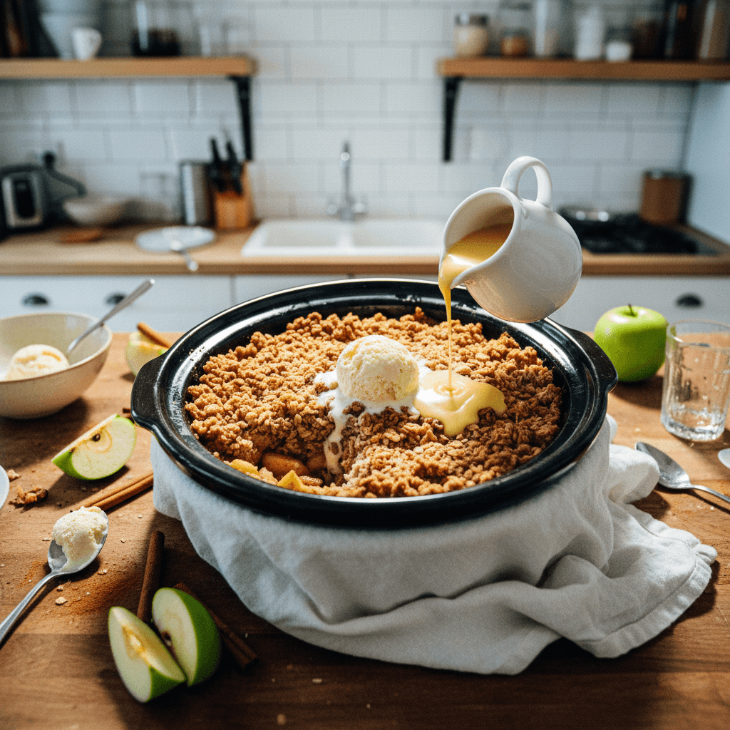 Slow Cooker Apple Crumble