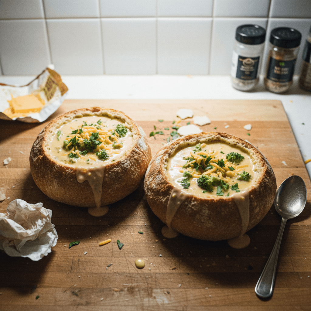 Panera Dupe Broccoli Cheddar Bread Bowls