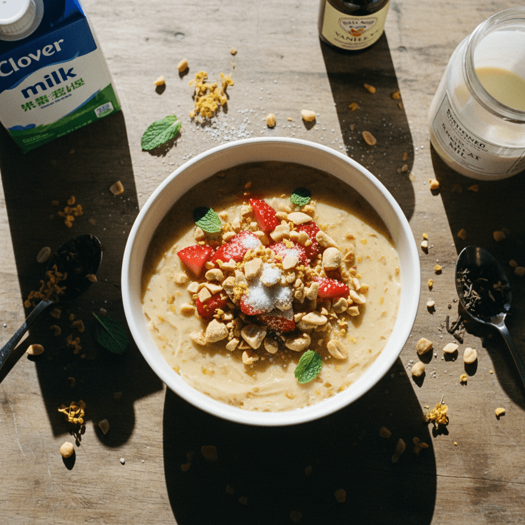 Steamed Osmanthus Milk Custard