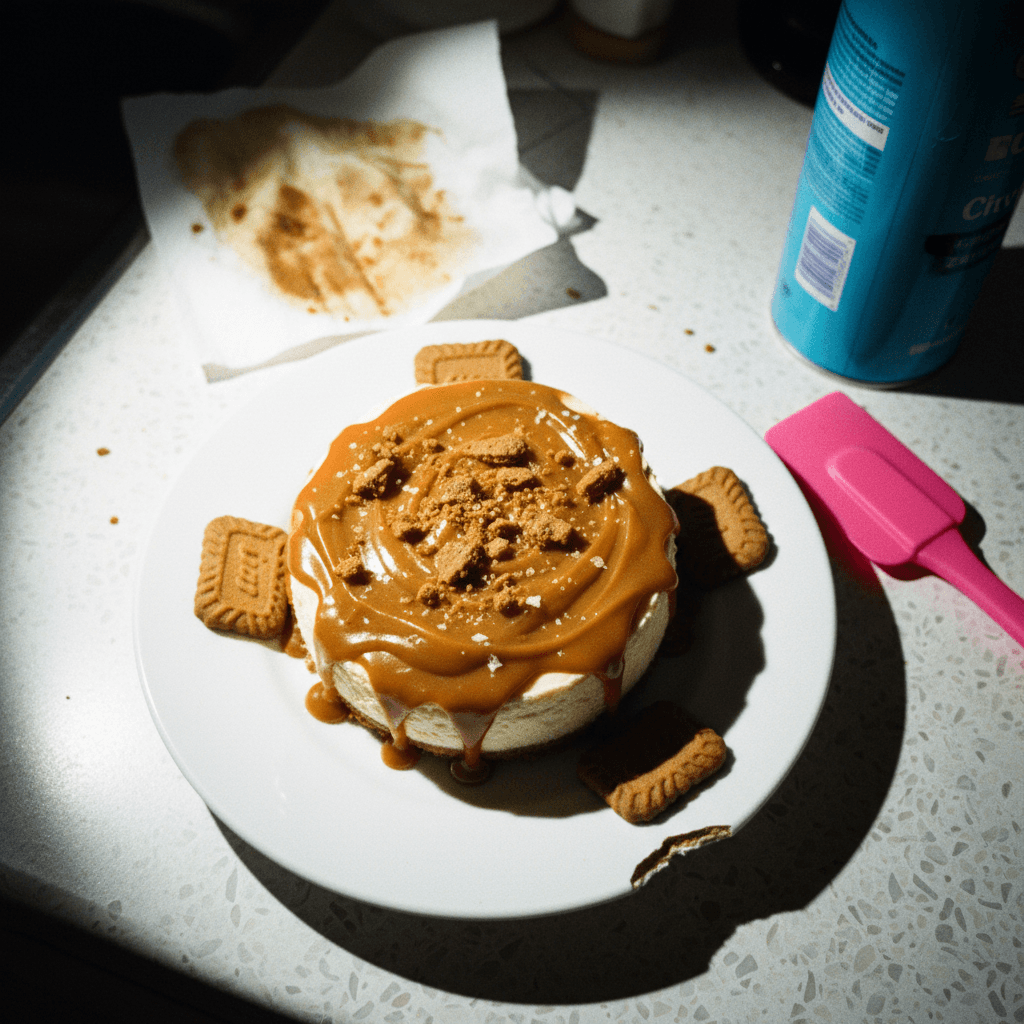Salted Caramel Biscoff Cheesecake
