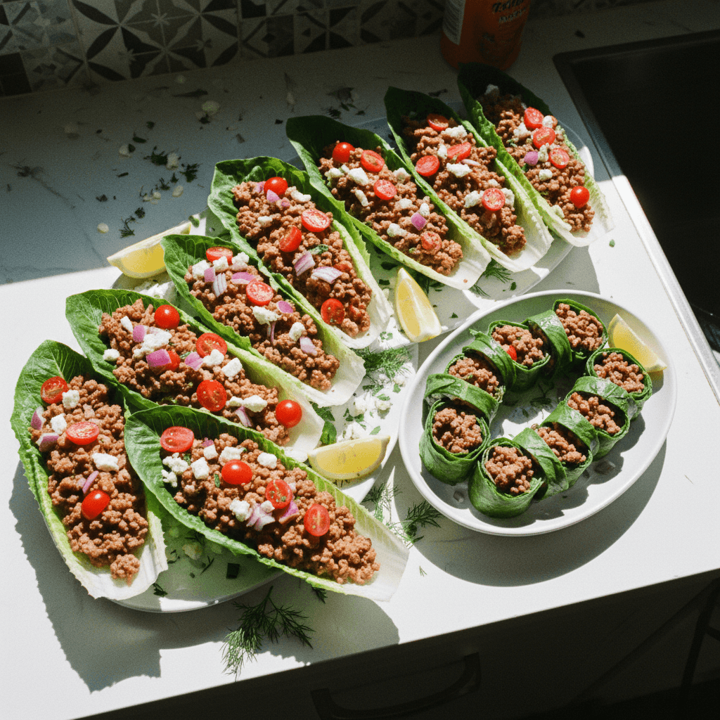 Mediterranean Beef & Veggie Boats