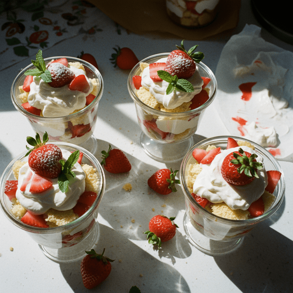 Strawberry Shortcake Trifles