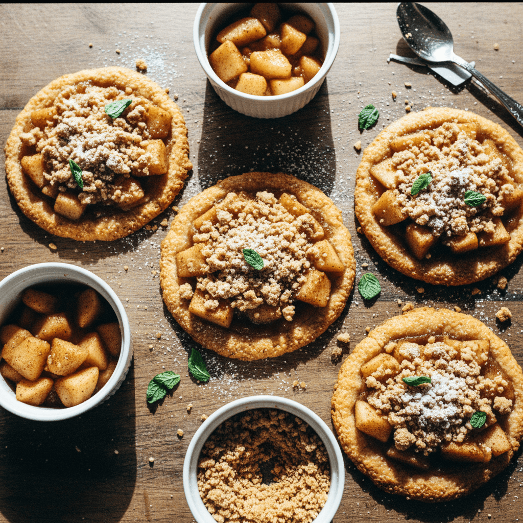 Apple Pie Protein Dessert Pizzas