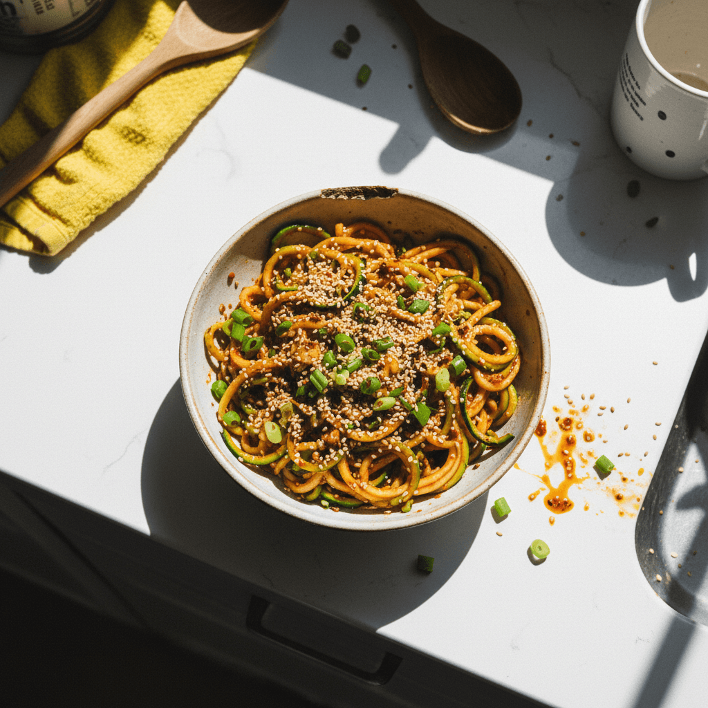 Hailey's 5 Minute Chili Oil Zoodles