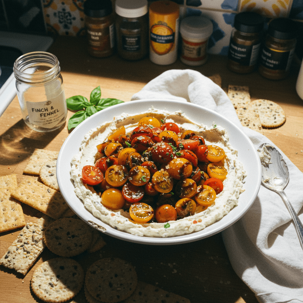 Creamy Boursin & Marinated Tomato Dip