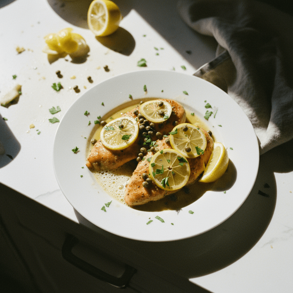 Chicken Piccata with Lemon Caper Sauce