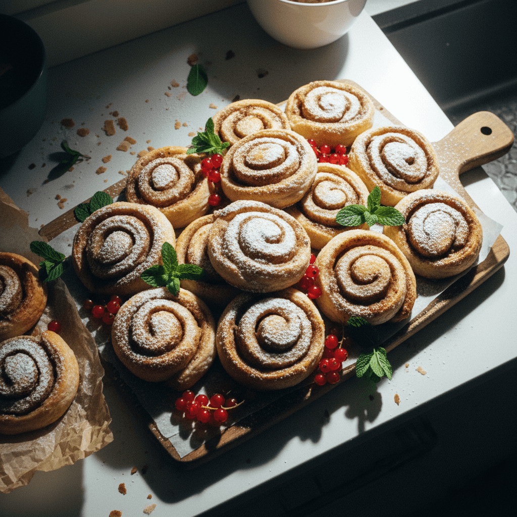 Apple Puff Pastry Scrolls