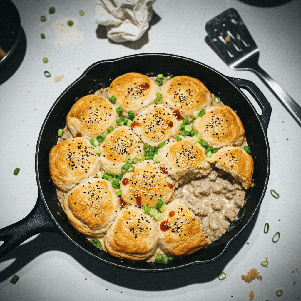 Biscuits & Gravy Pot Pie