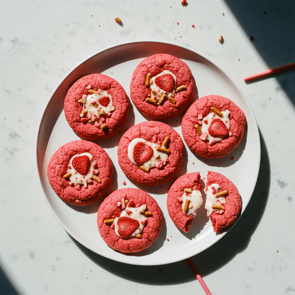 Strawberry Pocky Cookies