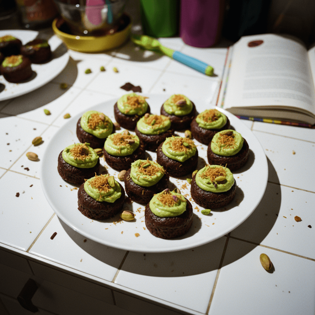 Dubai Chocolate Mini Brownies