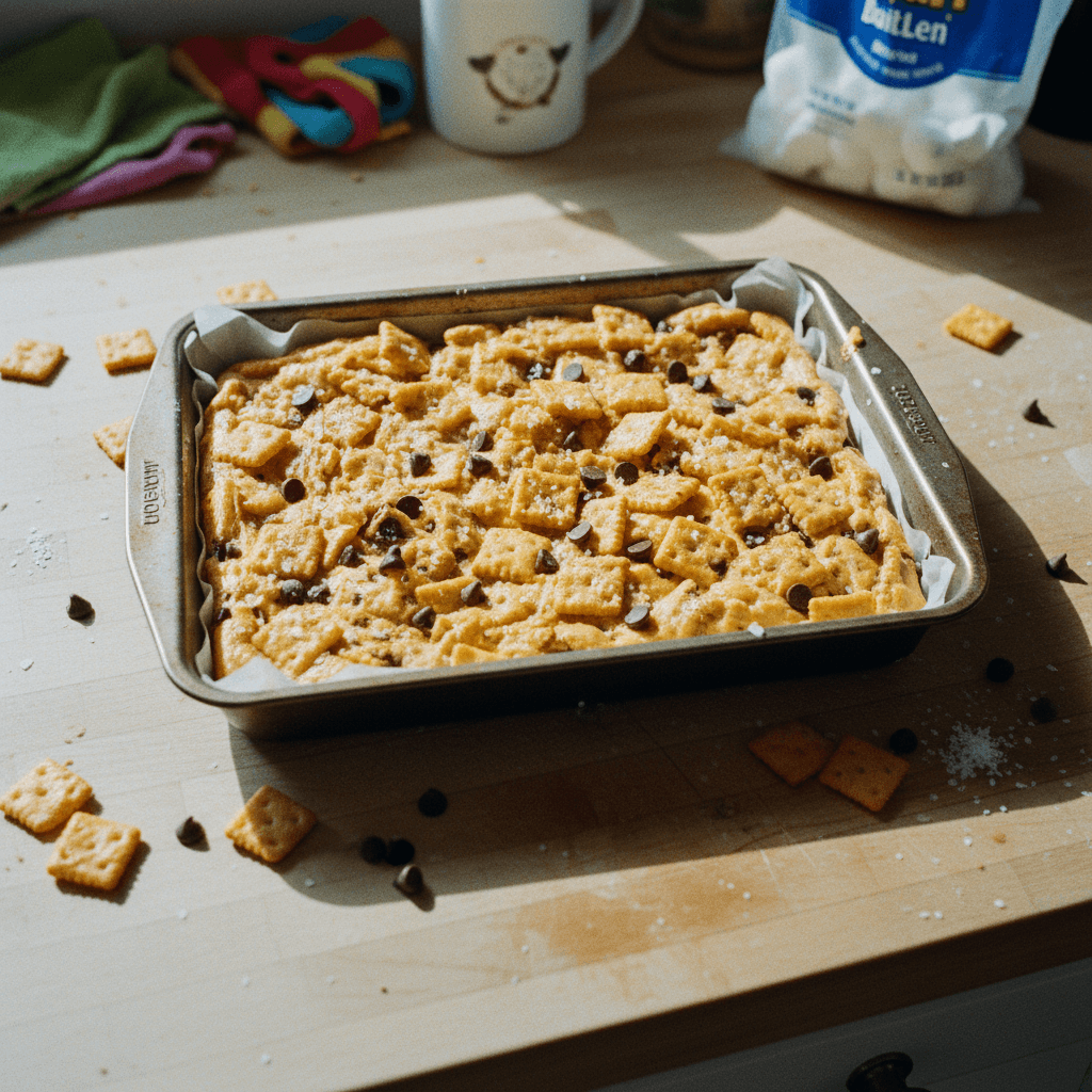 Sweet & Salty Cheez-It Marshmallow Bars
