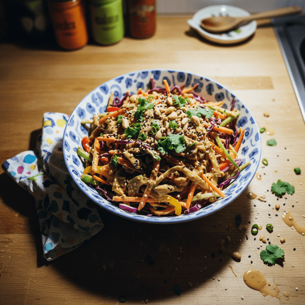 Trader Joe's Asian Slaw with Peanut Dressing