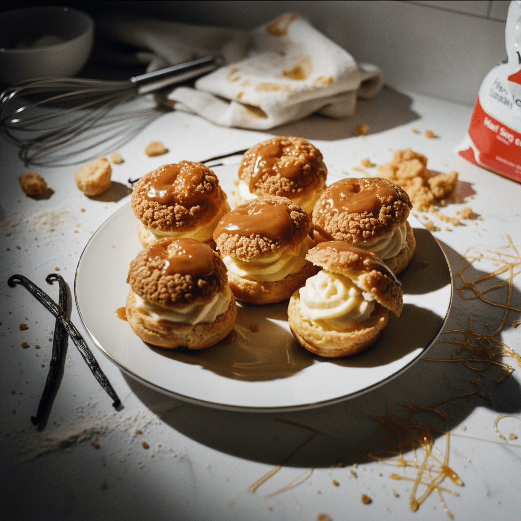 Vanilla and Caramel Choux
