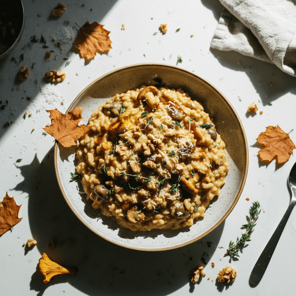 Mushroom and Maple Risotto