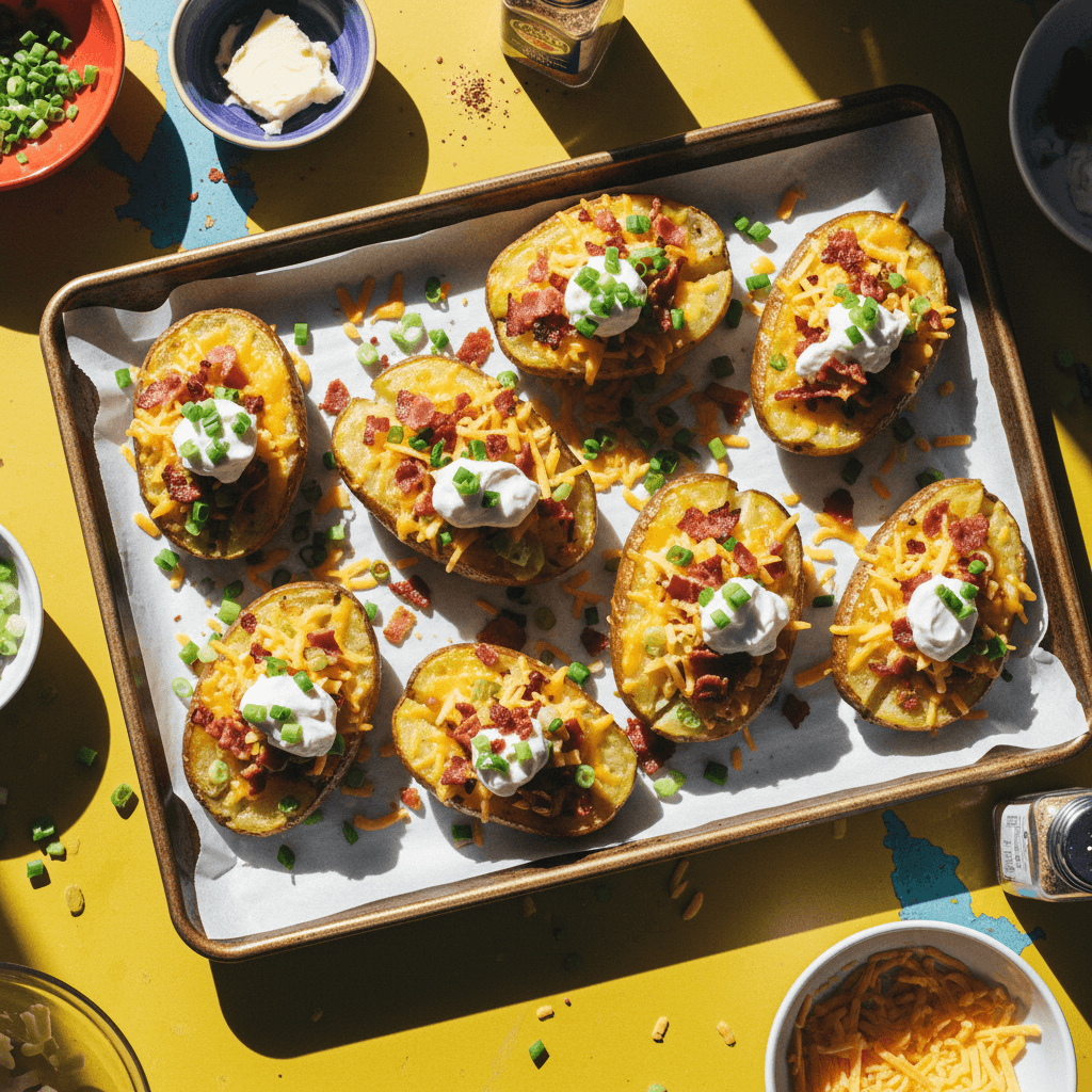 Crispy Parmesan Baked Potatoes
