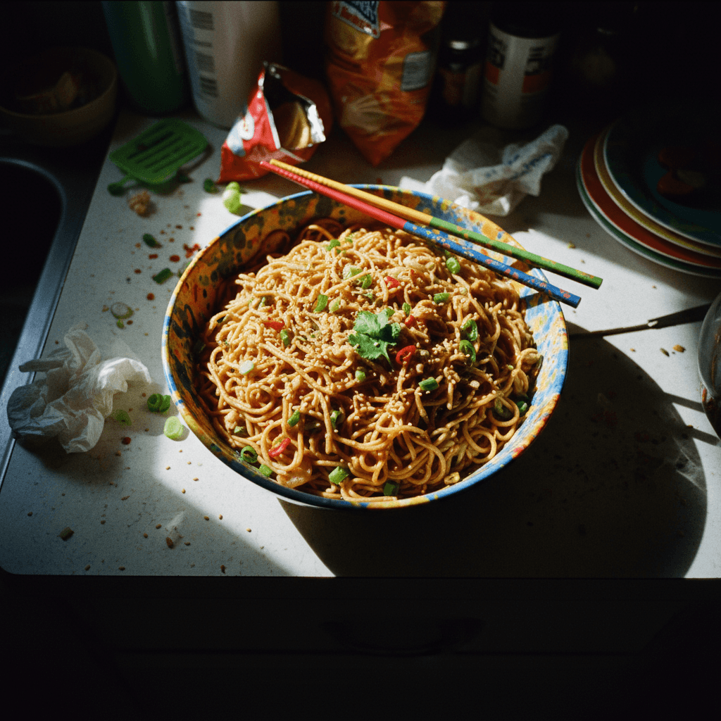 Garlicky Sesame Noodles