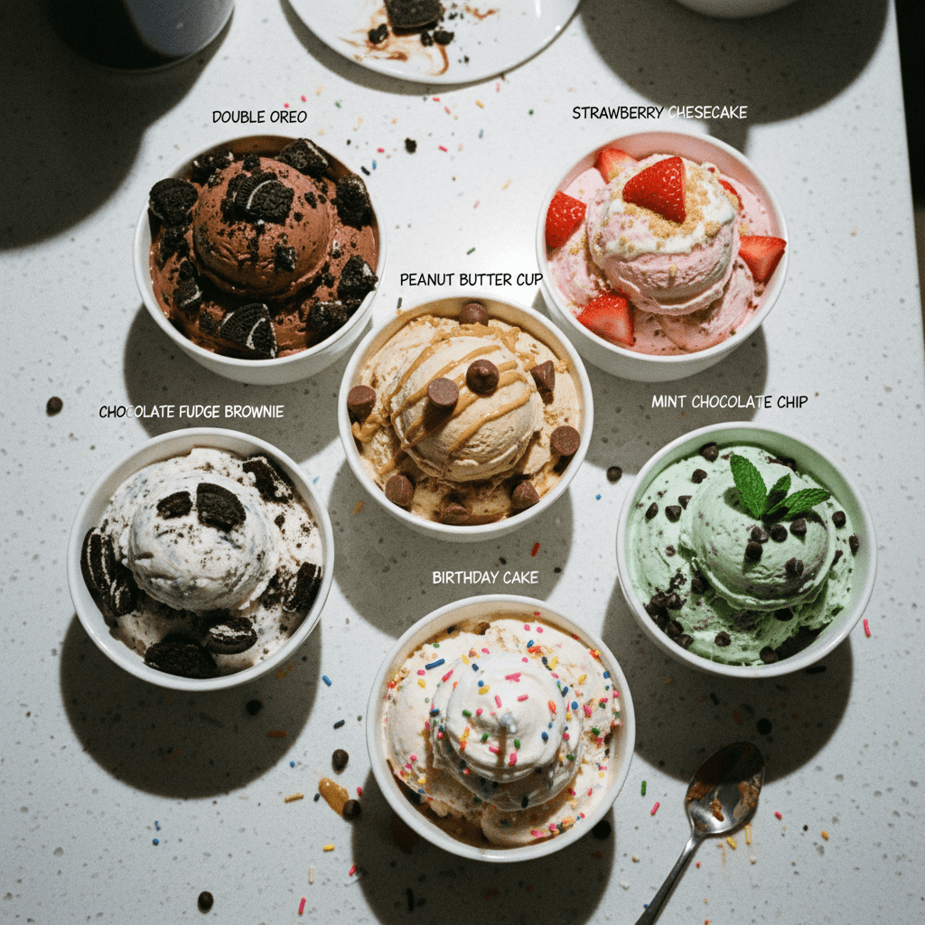Protein Ice Cream (Compilation of 7 Flavors)