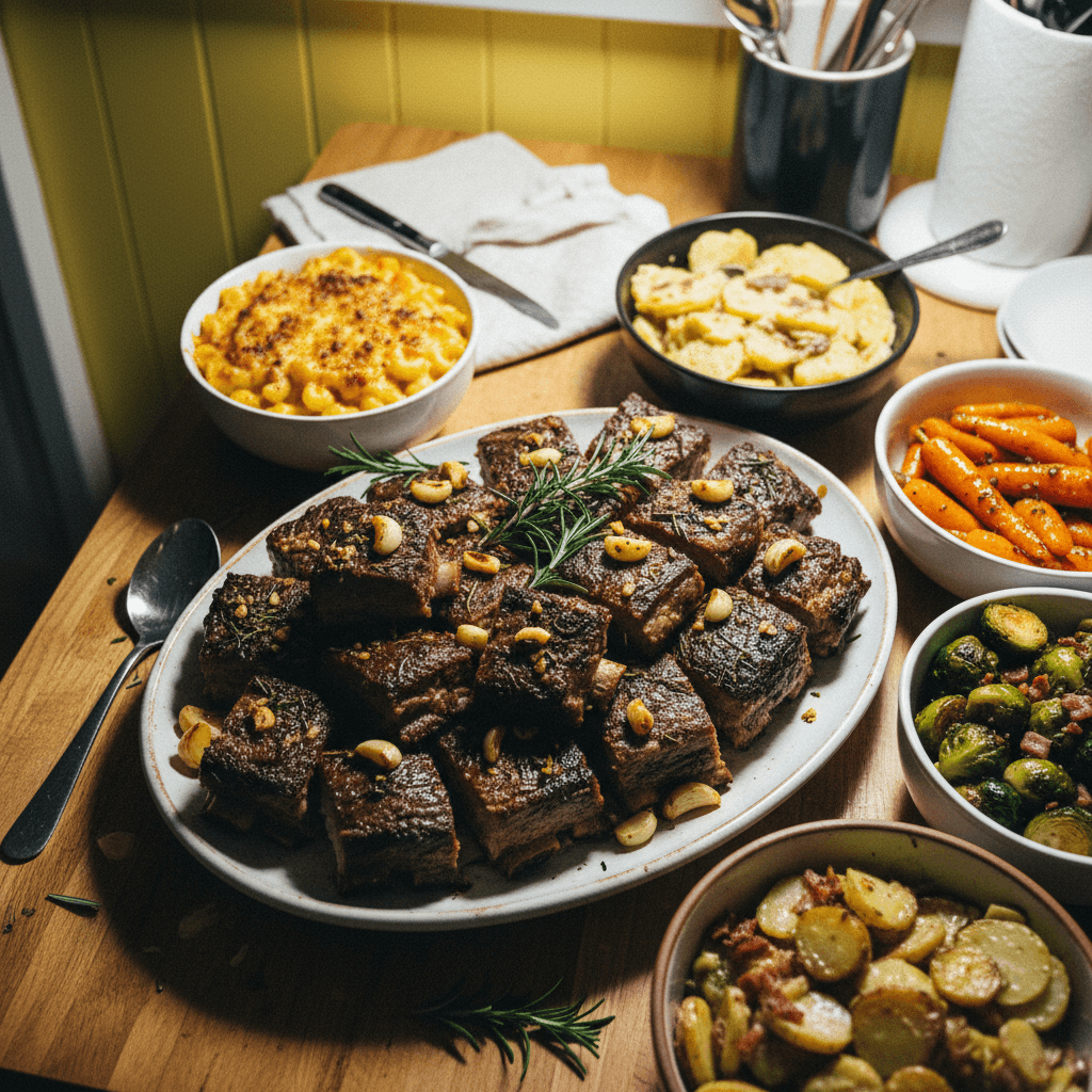 Garlic & Rosemary Infused Beef Ribs
