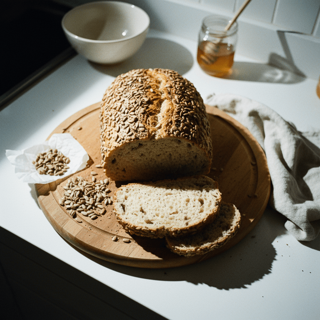 Seeded No Knead Bread