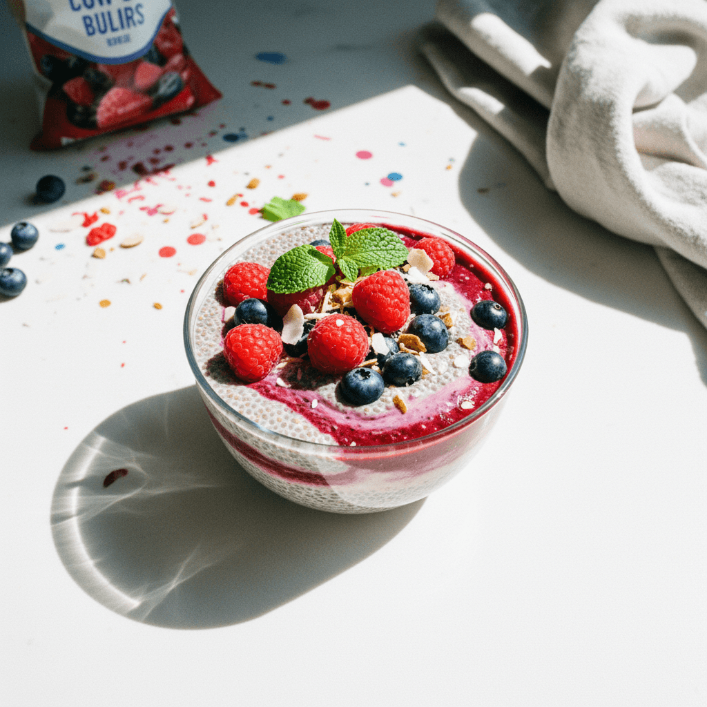 Low-Carb Berry Chia Pudding