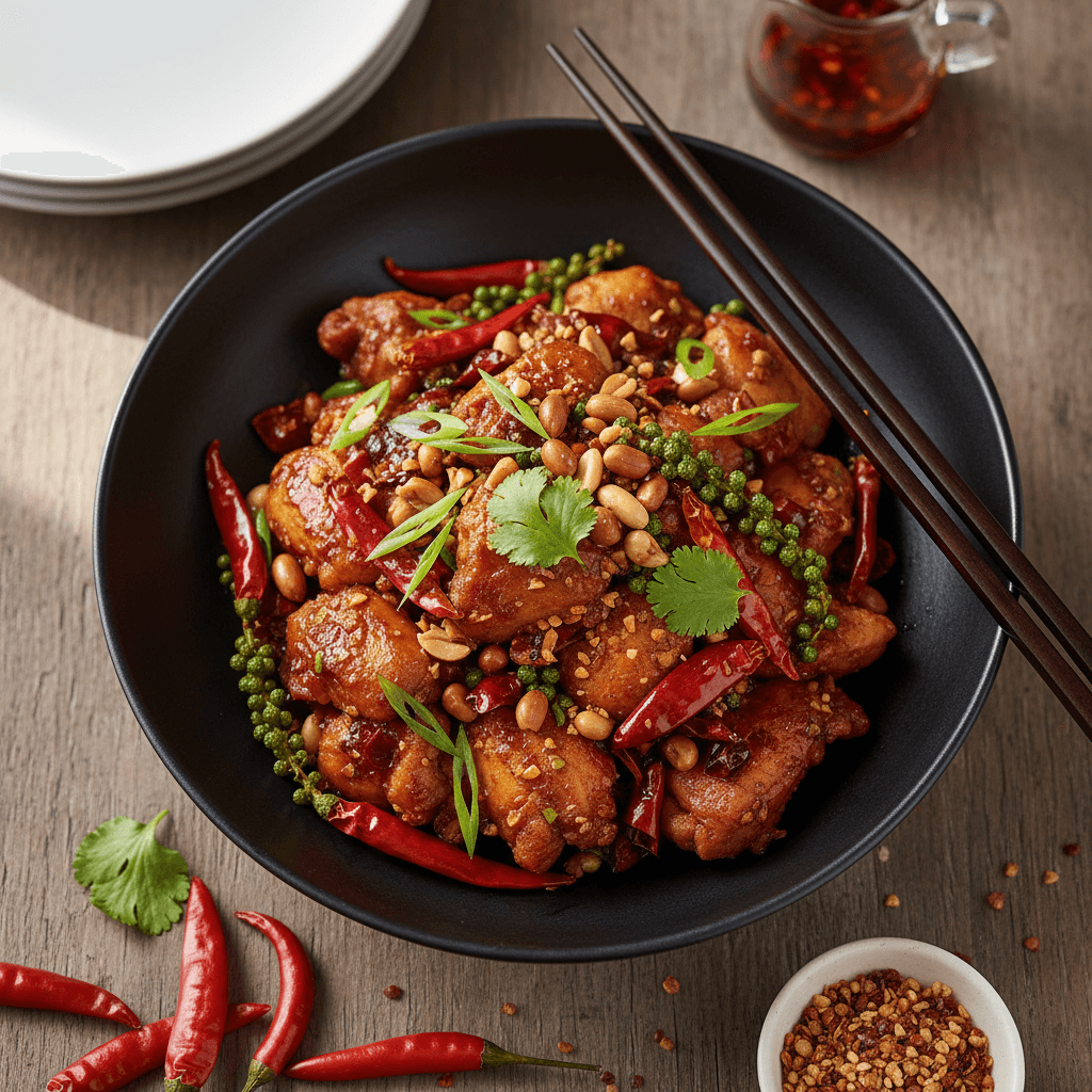 Spicy Sichuan Pepper Chicken Stir-Fry