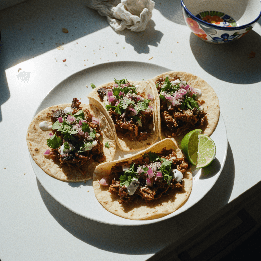 Short Rib Tacos with Chipotle Crema