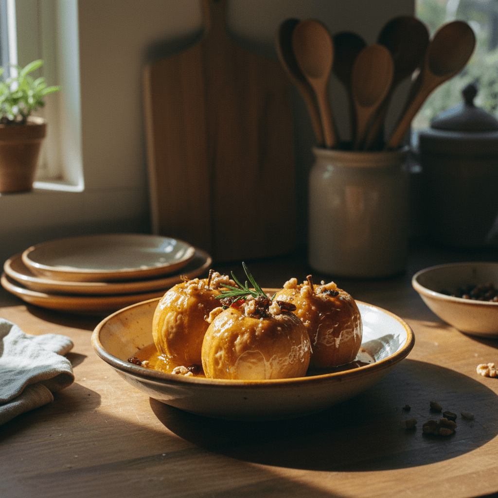 Baked Apples with Honey Glaze