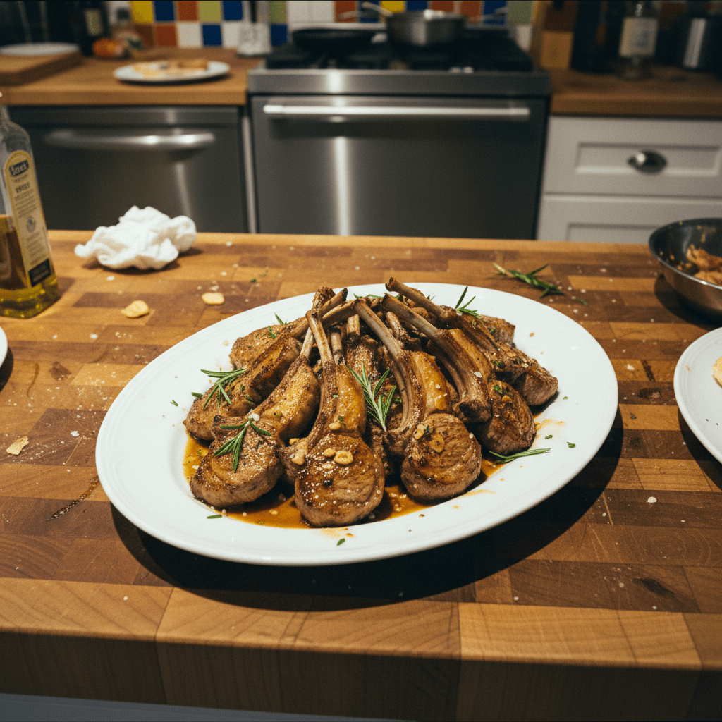 Pan-Seared and Oven-Finished Lamb Chops
