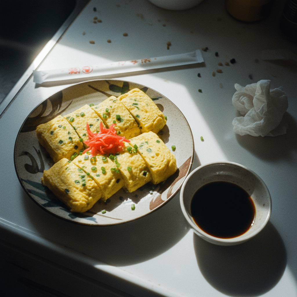 Japanese Tamagoyaki Omelet Rolls