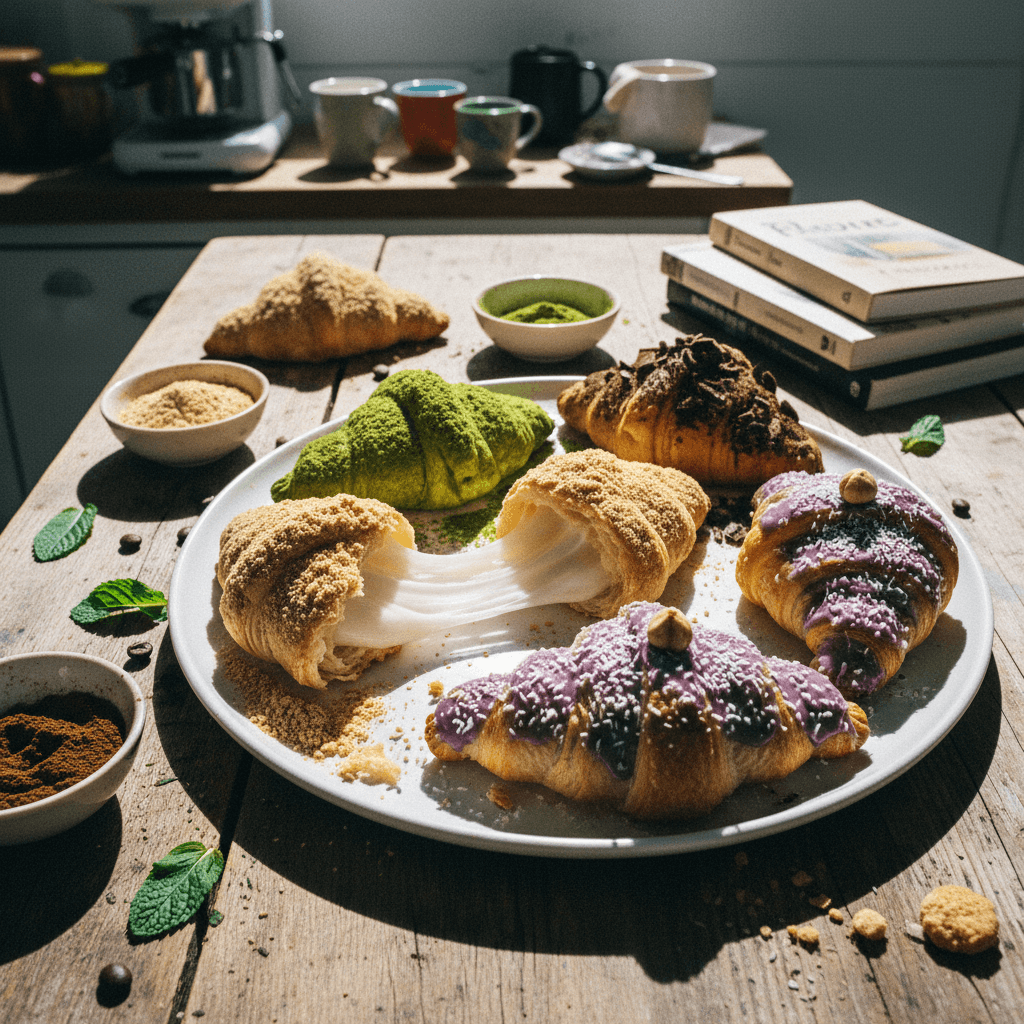 Mochi Croissant (Croissant with Glutinous Rice Cake Filling)