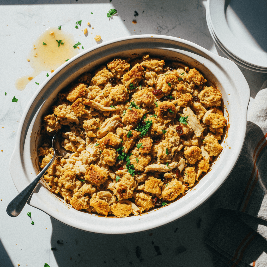 Slow Cooker Chicken and Stuffing