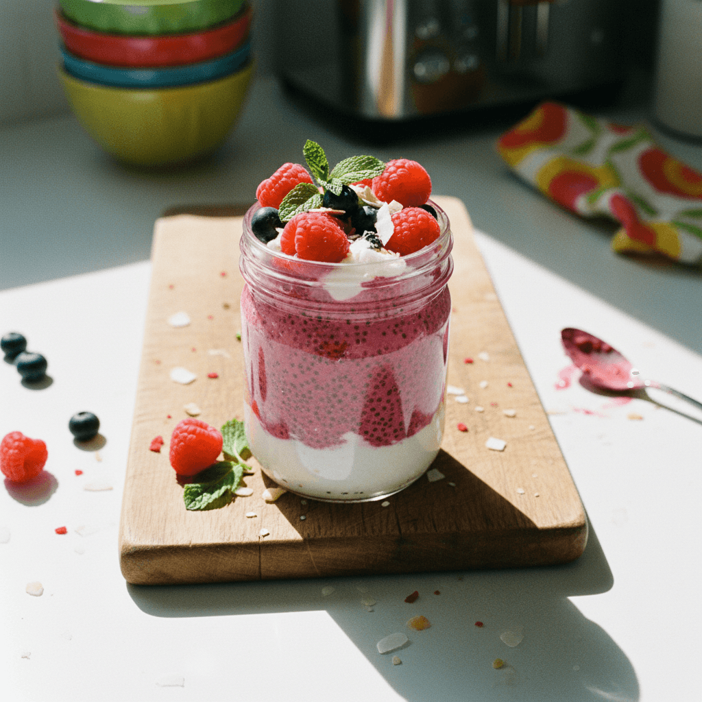 Raspberry Chia Pudding