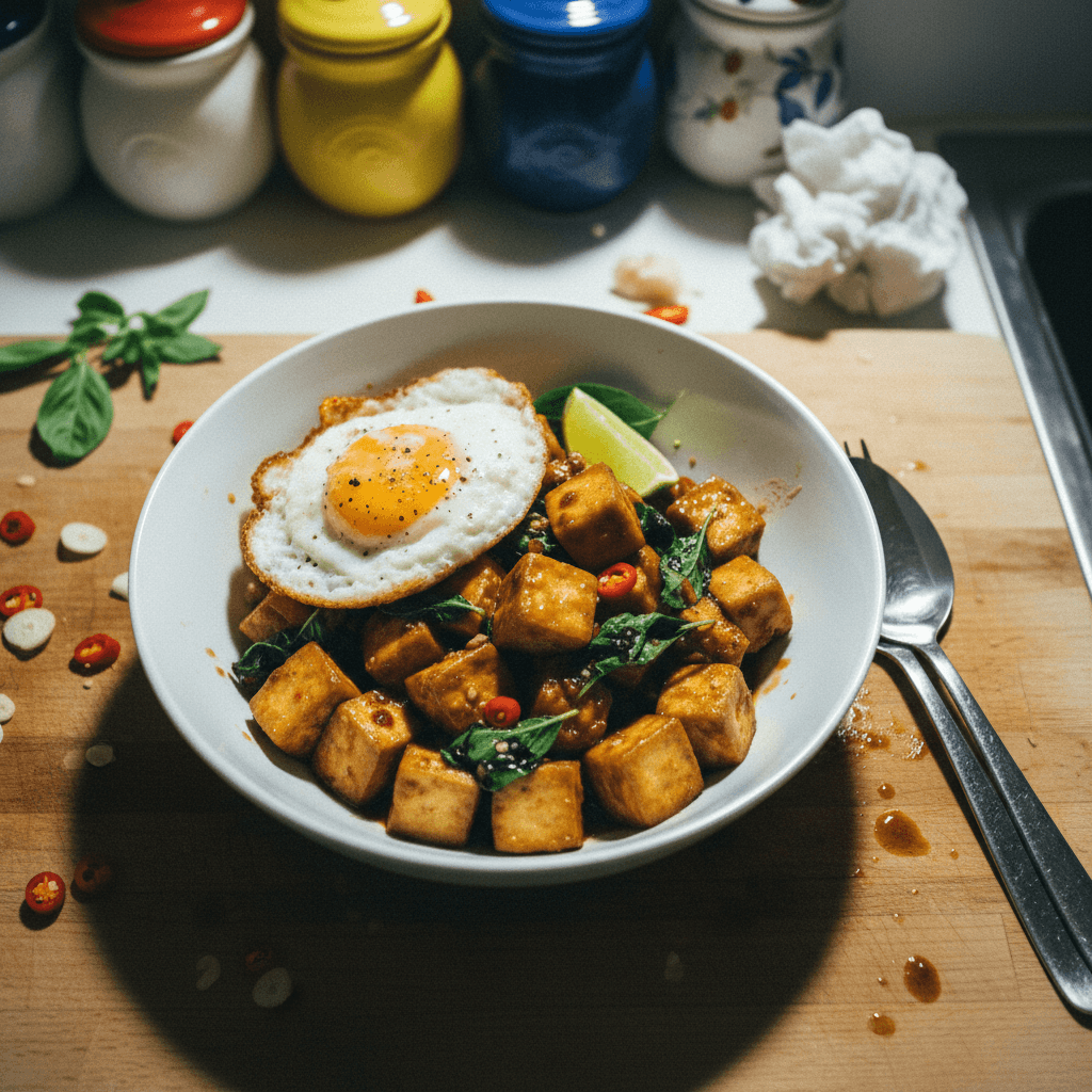 Thai Basil Tofu (Tofu Pad Krapow)