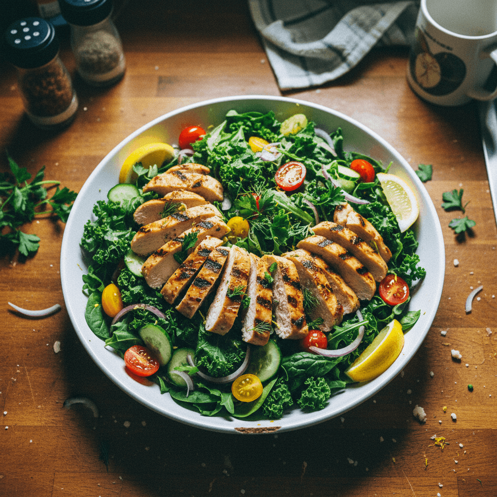 Lemon Herb Grilled Chicken Salad