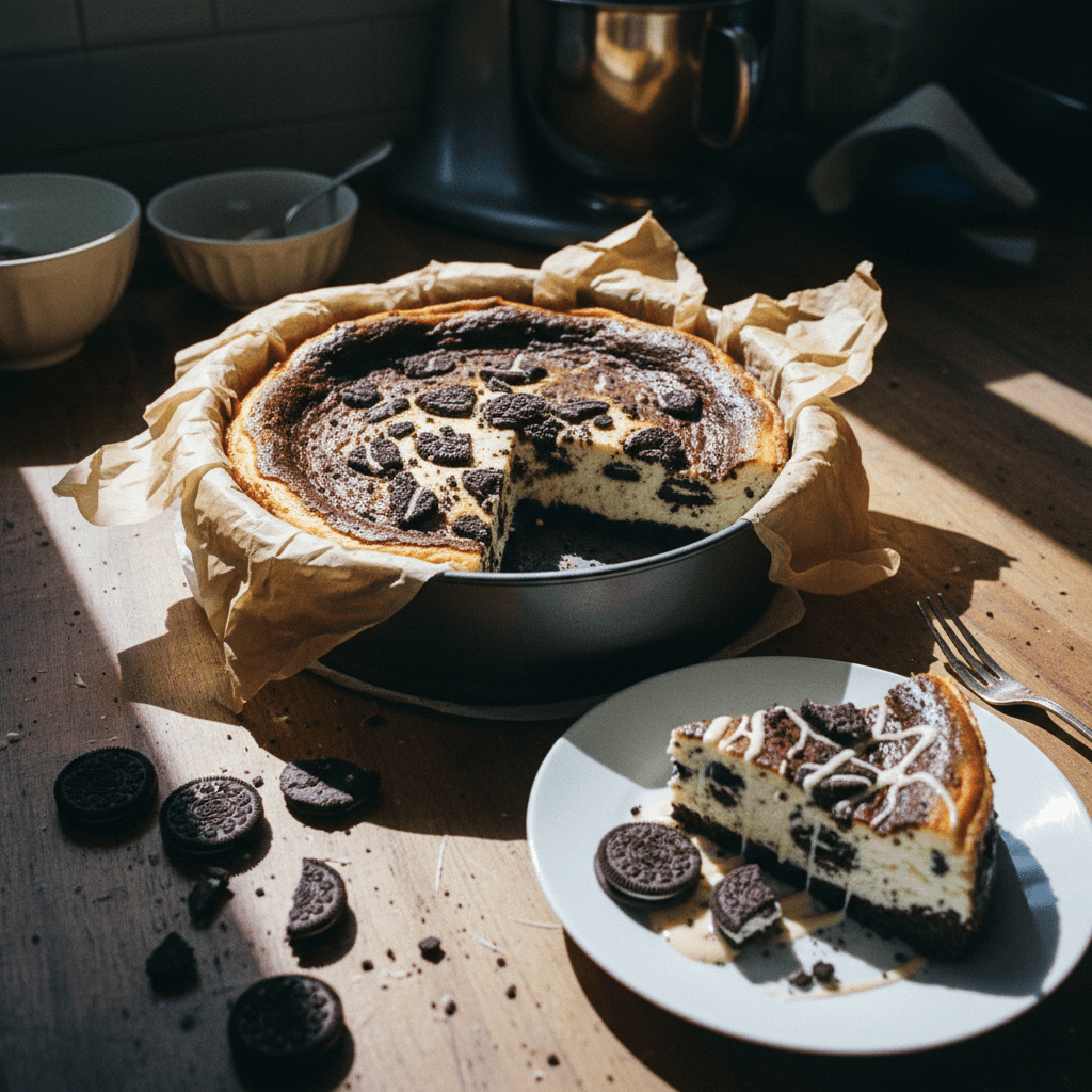 Basque Style Oreo Cheesecake