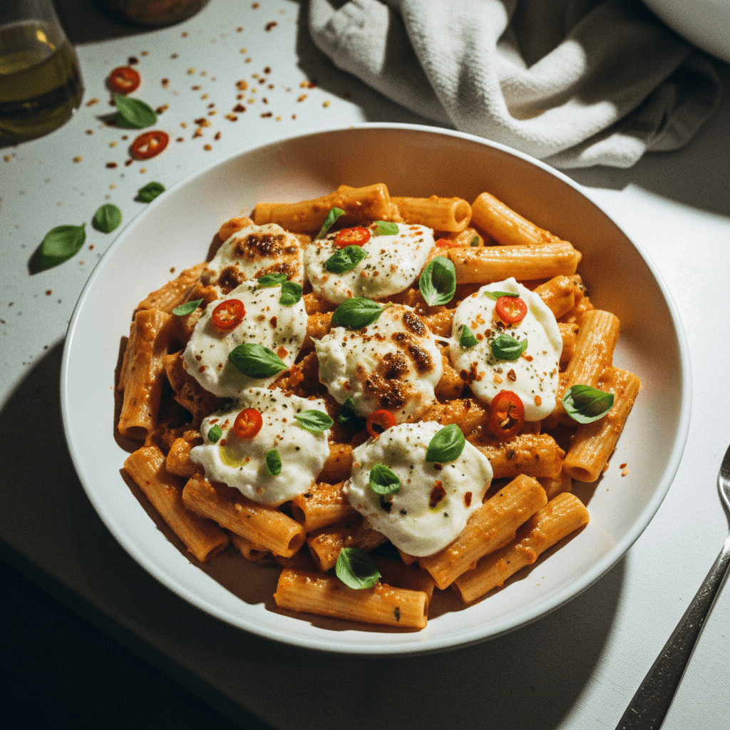 The BEST Spicy Rigatoni
